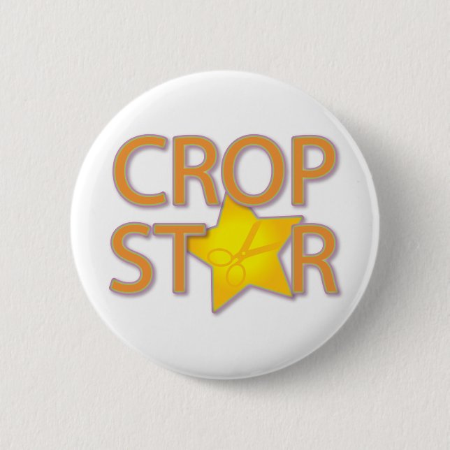 Crop Star Pinback Button (Front)
