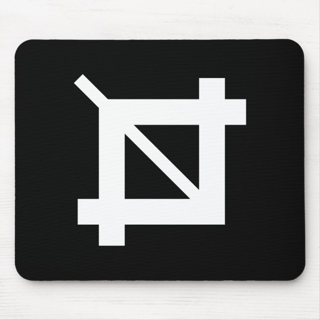 Crop Tool Pictogram Mousepad (Front)