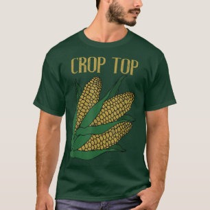 Crop Top Corn Funny Farmer Cool Vintage Distressed