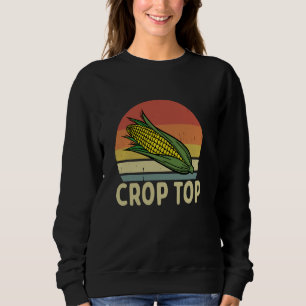 Crop Top Funny Corn Retro Vintage Corn Farmer