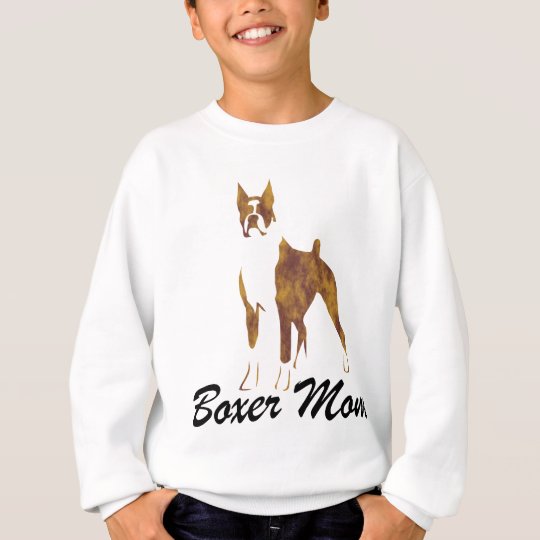Cropped Ear Boxer Mom Sweatshirt