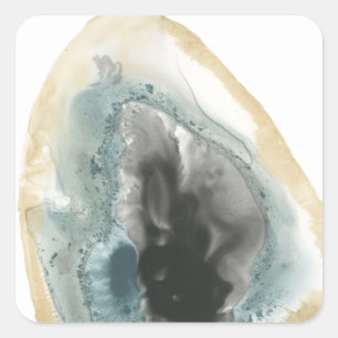 Cropped Geodes III Square Sticker