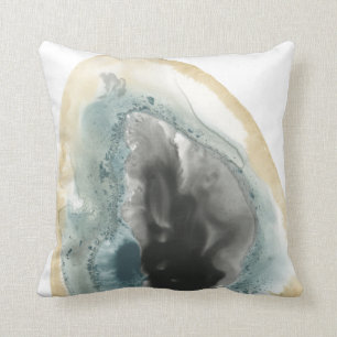 Cropped Geodes III Throw Pillow