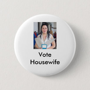 Cropped Izumi, Vote Housewife Button