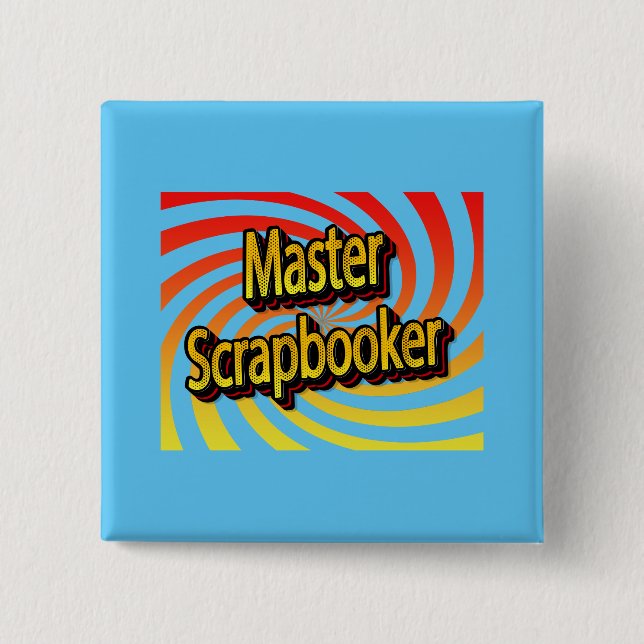 Cropper Scrapbook Crafter  Button (Front)