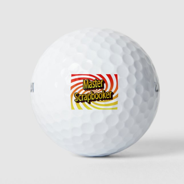 Cropper Scrapbook Crafter  Golf Balls (Front)