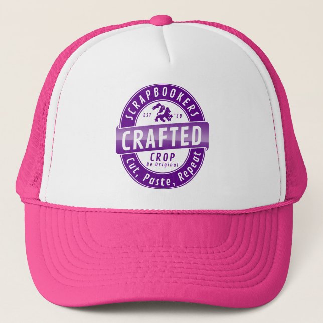 Cropper Scrapbook Trucker Hat (Front)