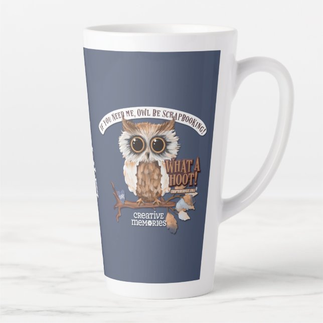 Croptoberfest 2023 Lg Latte Mug Blue - Personalize (Right)