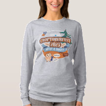 Croptoberfest 2023 Women's Gray Long Sleeved