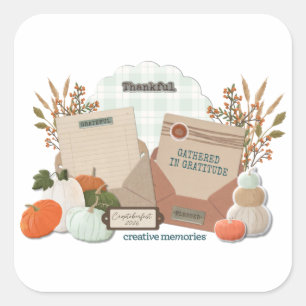 Croptoberfest 2026 3" Square Sticker Sheet