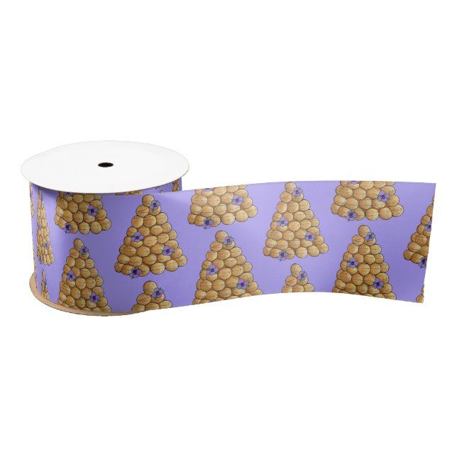 Croquembouche Choux Bun Cream Puffs Wedding Cake Satin Ribbon (Spool)