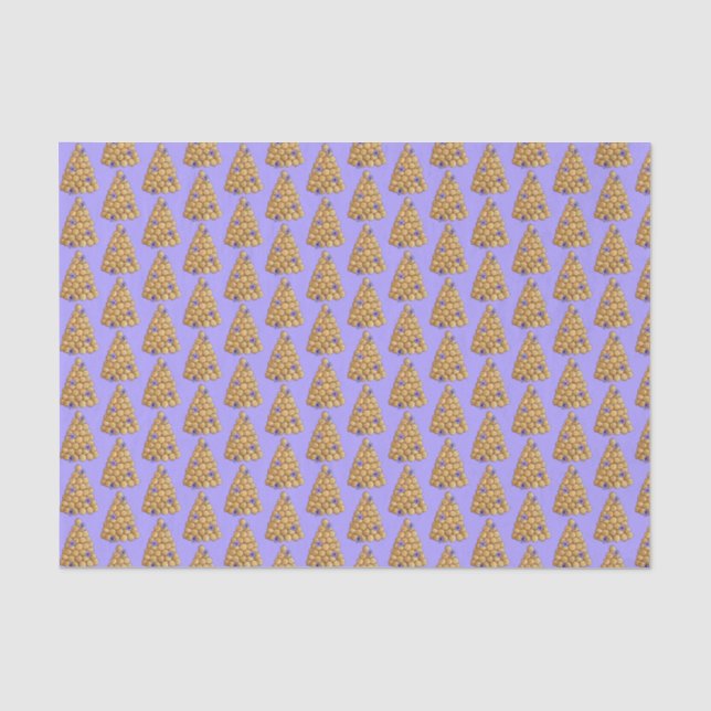 Croquembouche Choux Bun Cream Puffs Wedding Cake  Tissue Paper (Front)