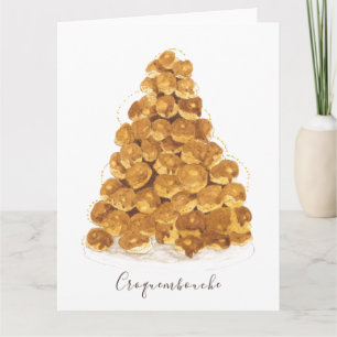 Croquembouche watercolor card