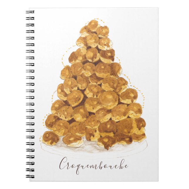Croquembouche watercolor notebook (Front)