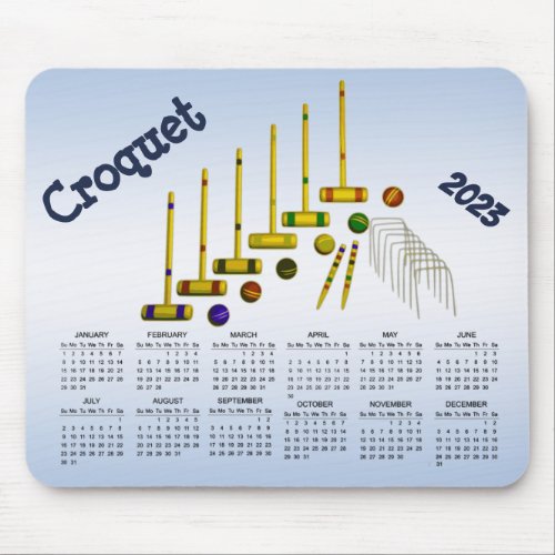 Croquet 2023 Calendar Mousepad