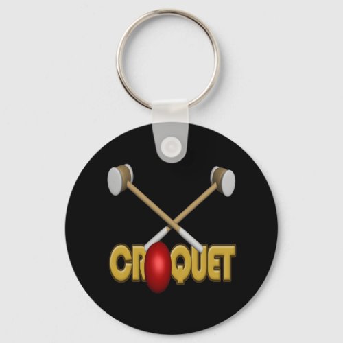Croquet 3 keychain