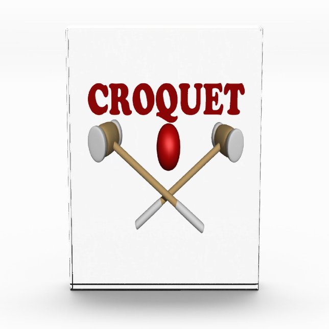 Croquet Acrylic Award (Front)