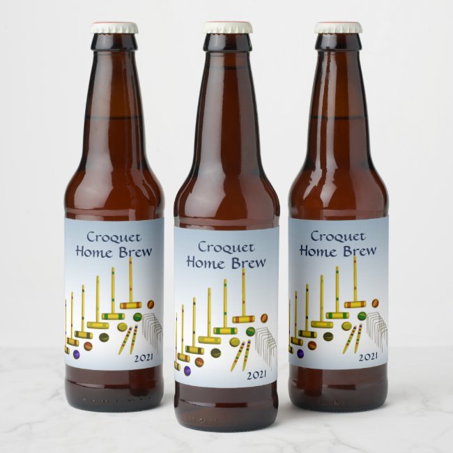Croquet Beer Label