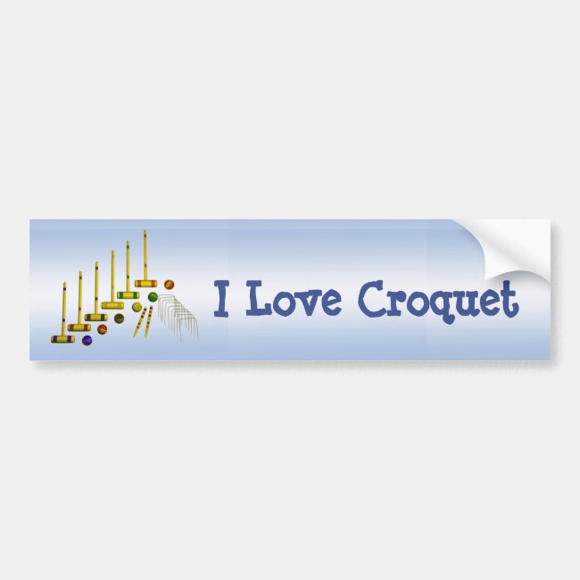Croquet Bumper Sticker