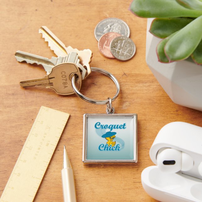 Croquet Chick #3 Keychain (Desk)