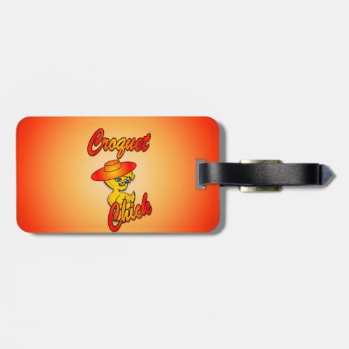 Croquet Chick 5 Luggage Tag