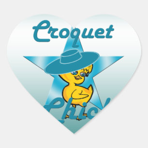 Croquet Chick #7 Heart Sticker