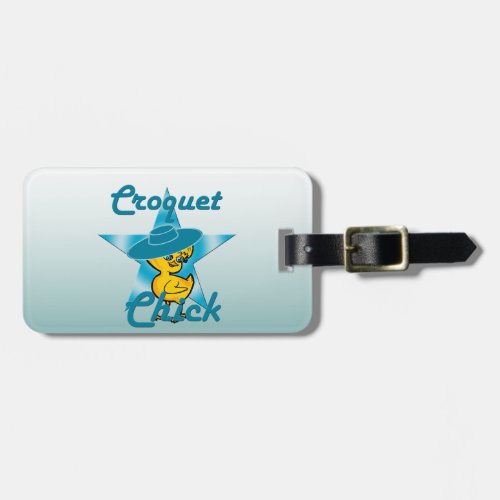 Croquet Chick 7 Luggage Tag