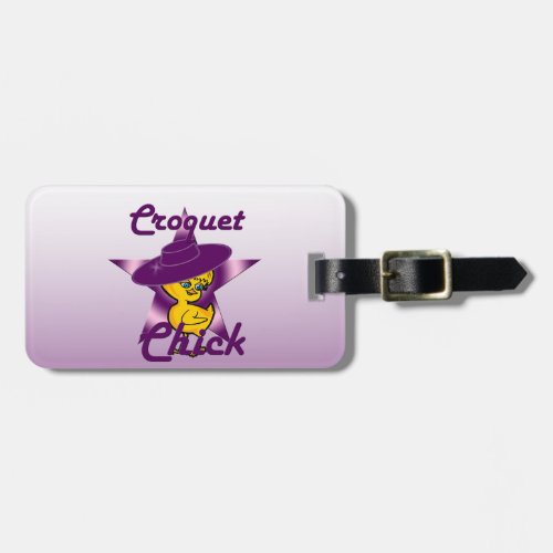 Croquet Chick 9 Luggage Tag