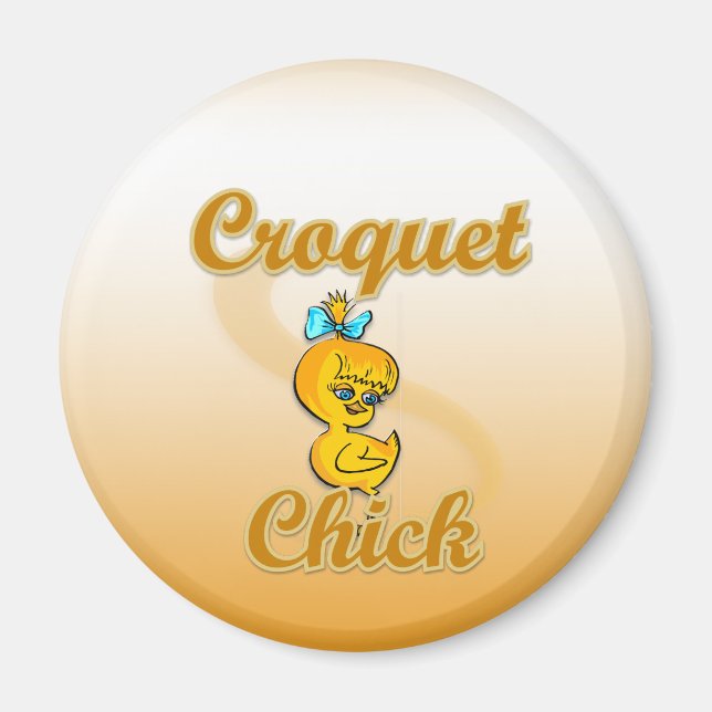 Croquet Chick Magnet (Front)