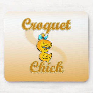 Croquet Chick Mouse Pad