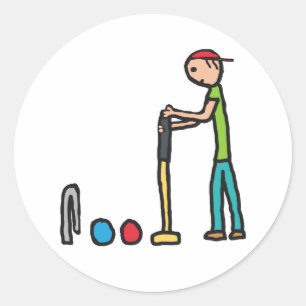 Croquet Classic Round Sticker
