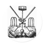 Croquet Classic Round Sticker