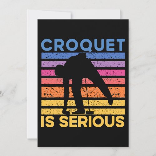 Croquet Croquet Funny Saying 168 Invitation