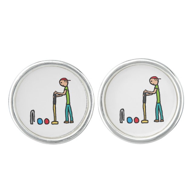 Croquet Cufflinks (Front)
