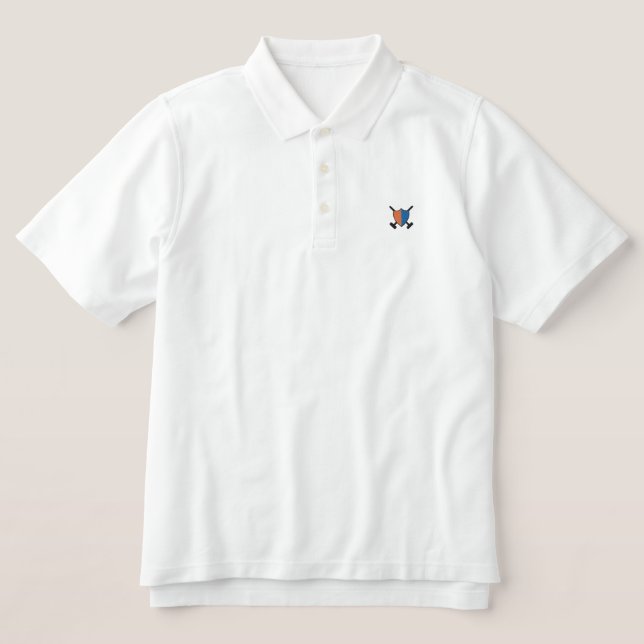 Croquet Embroidered Polo Shirt (Design Front)