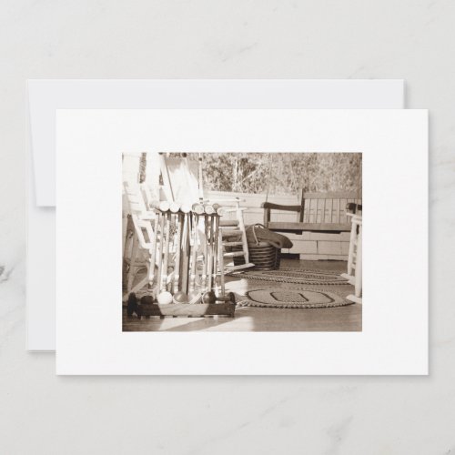 CROQUET, FUN, PARTY TIME INVITATION