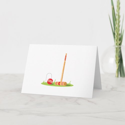 Croquet Game Card