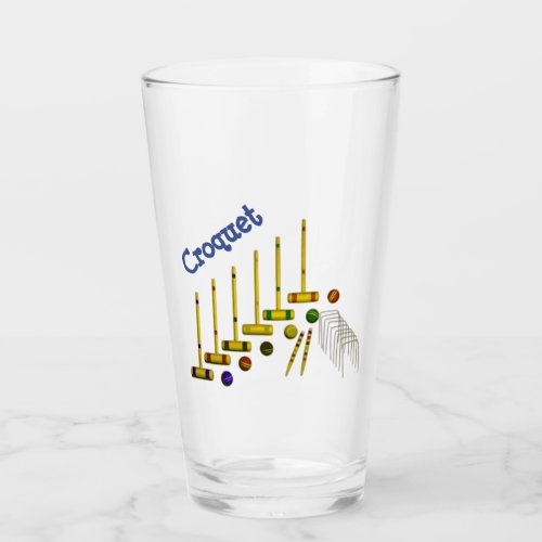 Croquet Glass Tumbler