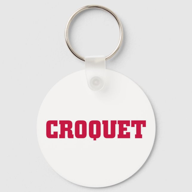 Croquet Keychain (Front)