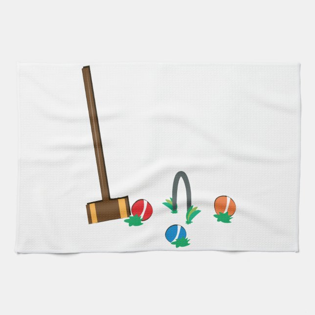 Croquet Kitchen Towel (Horizontal)
