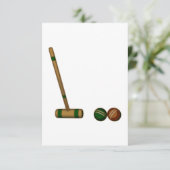 Croquet Mallet and Balls (Standing Front)