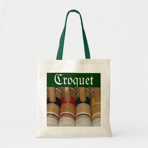 Croquet Mallets Tote Bag