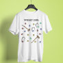 Croquet Pattern Wicket Cool Cute Hand-Illustrated T-Shirt