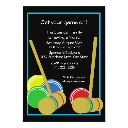 Croquet/ Picnic Invitation