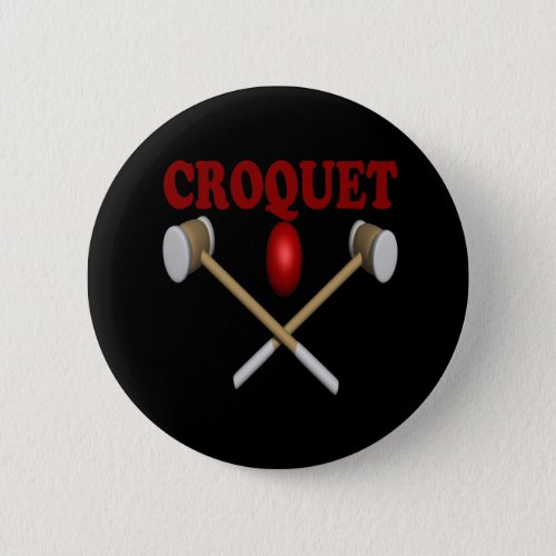 Croquet Pinback Button