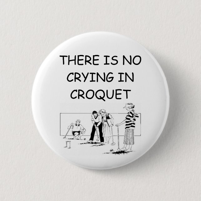CROQUET PINBACK BUTTON (Front)