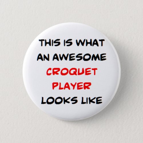 croquet player awesome button