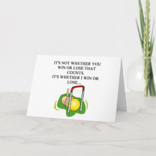 CROQUET player Card