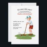 Croquet Player Invitation<br><div class="desc">A lawn game invitation featuring a boy playing croquet. (Image by brgfx on Freepik). The card is easy to customize with your wording, font and font color. Not exactly what you're looking for? All our products can be custom designed to meet your needs at no extra charge. Simply contact us...</div>