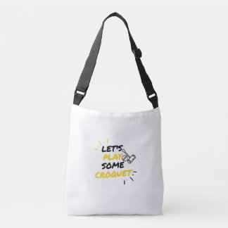 Croquet players crossbody bag